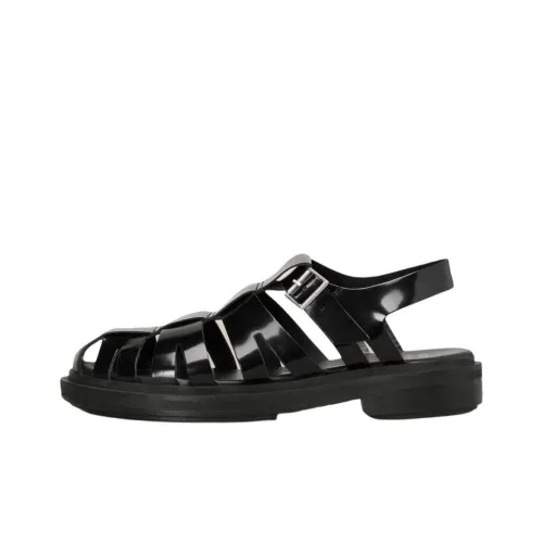 AMI Paris Patent-leather Caged Sandals