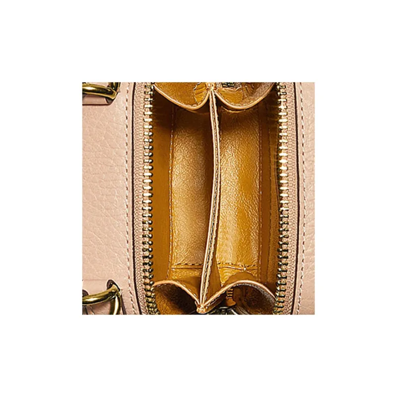 COACH X Basquiat Alie Leather Camera Bag, Handbag, Shoulder Bag, Crossbody Bag, Cell Phone Pouch Mini Women's Nude Pink-3
