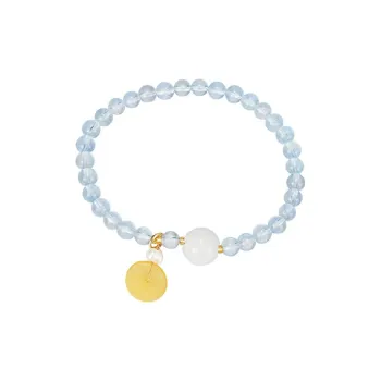LILY&LOTTY Aquamarine Bracelets Women's Transparent Blue