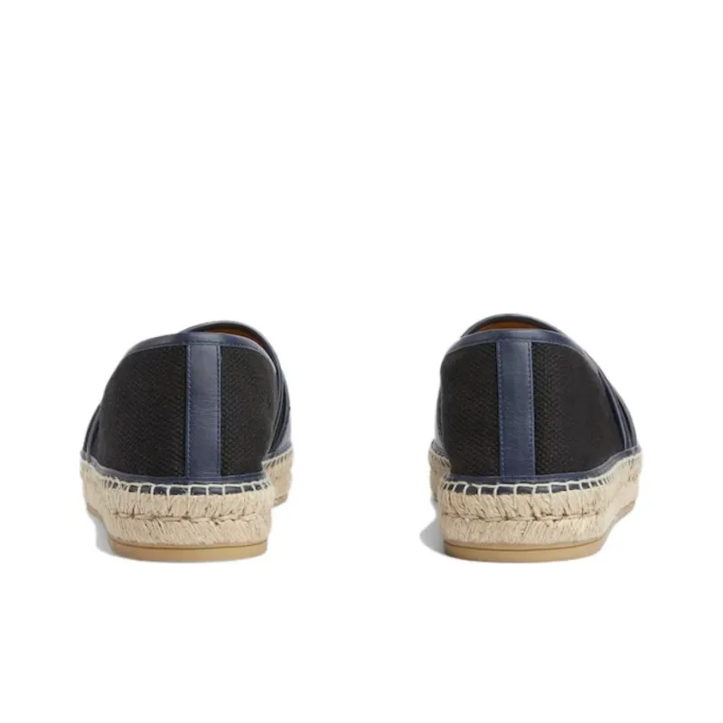 GUCCI Interlocking Espadrilles Men Black-3