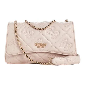 GUESS Leather Crossbody Bag Women's Light Pink