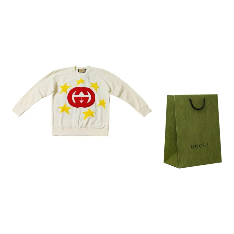 GUCCI Sweatshirts Unisex Ecru-1