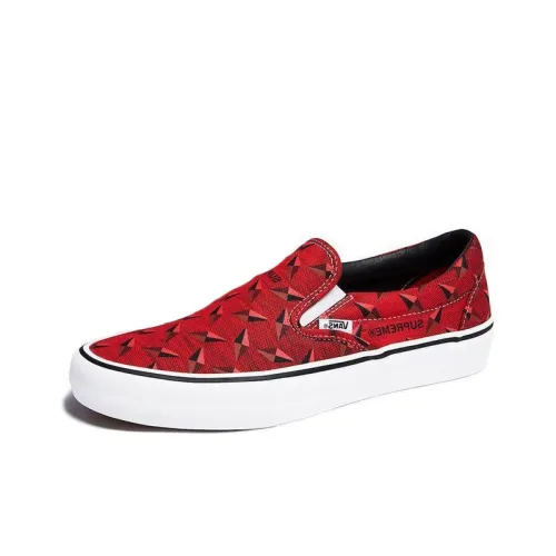 Vans Slip-On Supreme Diamond Plate Red