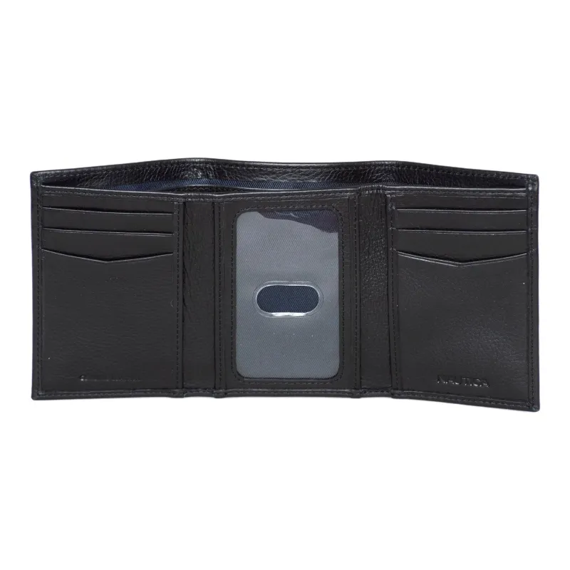 NAUTICA Leather Wallet Men's Light Gray-1