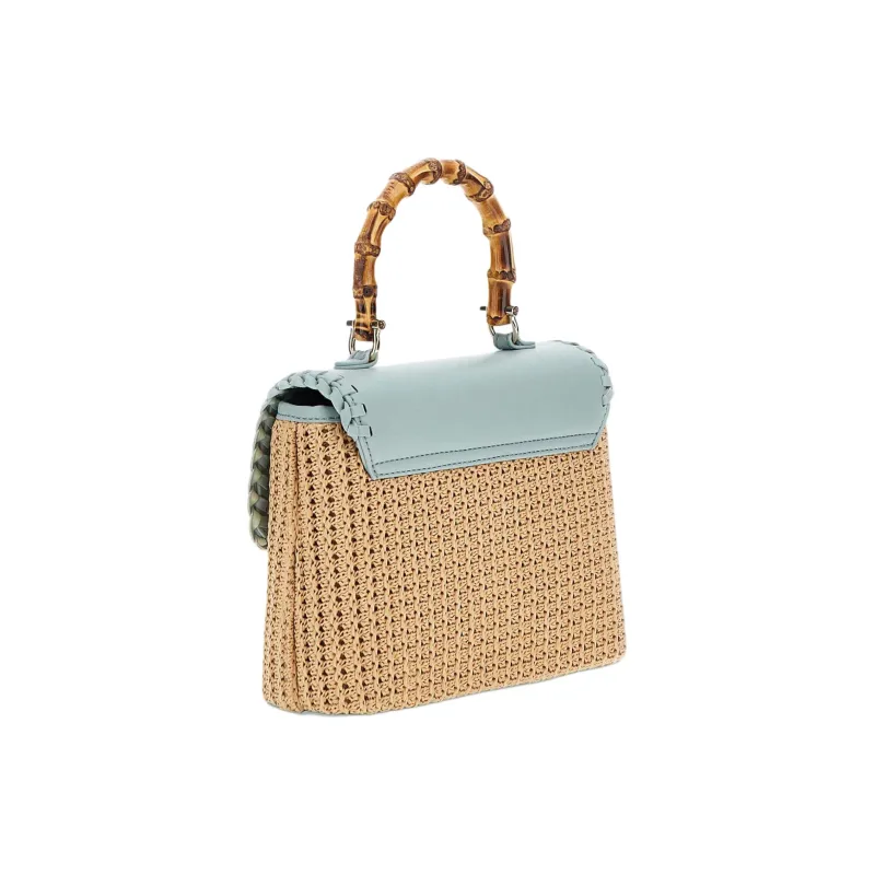 GUESS Artificial Leather Shoulder Bag Crossbody Bag Women's Light Blue-1