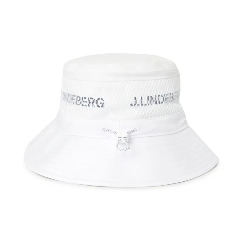 J.Lindeberg Polyester, Elastane Bucket Hats Men's White-3