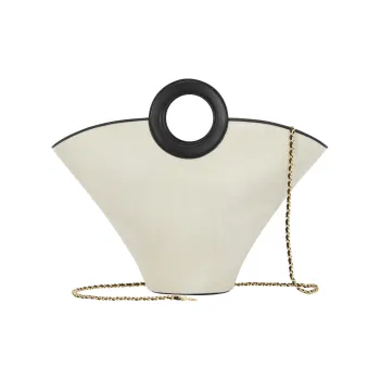 RiotLILY Fabric One Shoulder Handbag Women's Black/White