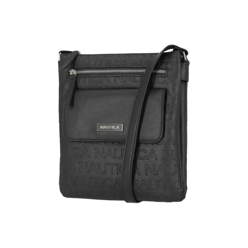 NAUTICA Polyvinyl Chloride Shoulder Bag Crossbody Bag Women's Black-1