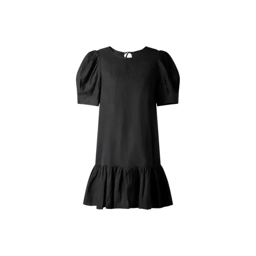 THE SEA LIFE Short-Sleeved Dresses Women's Black Mage