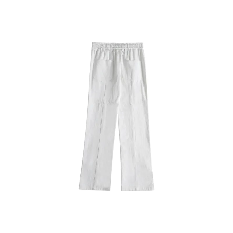 PAINT STAIN Casual Pants Unisex White-7