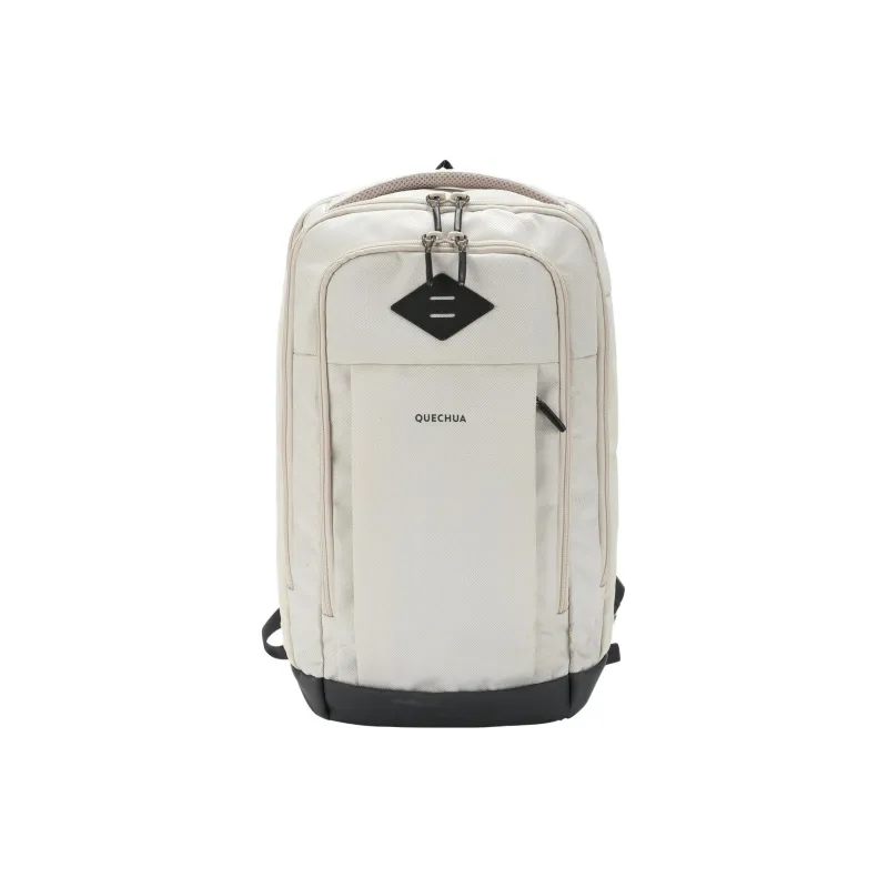 DECATHLON Polyester Mountaineering Bag, Backpack Unisex Ecru-0