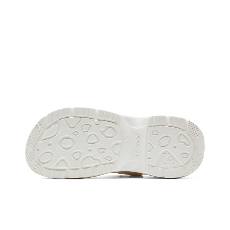 PEAK Taichi Height Increasing Shoes Clogs Women's Canvas White-5