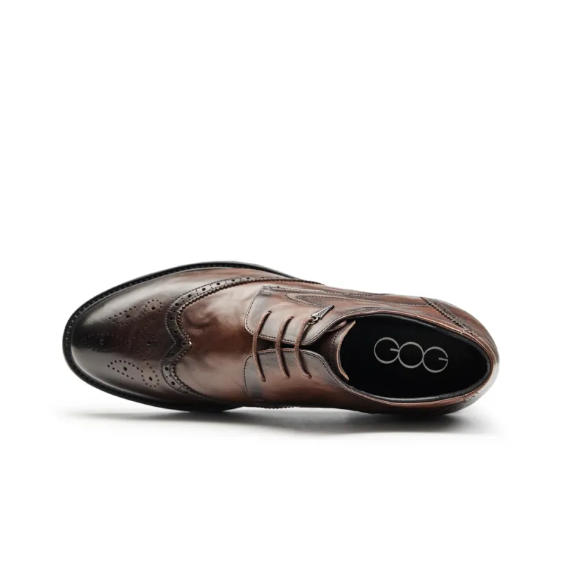 GOG Brogue Business Casual Leather Shoes Men's-2