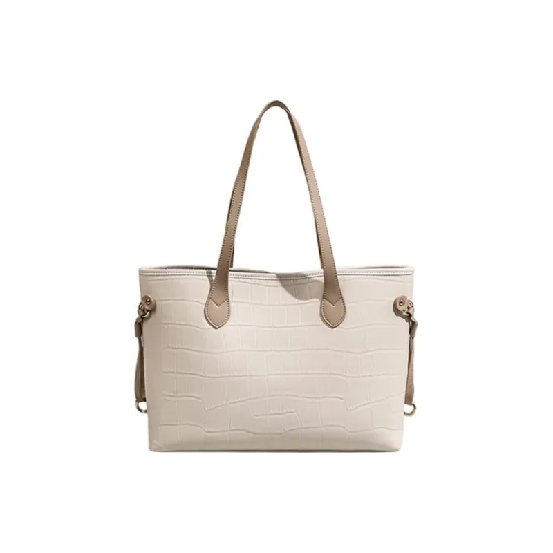 C°BANNER Synthetic Leather Tote Bag, Shopping Bag, Shoulder Bag Women's Stone Pattern-1