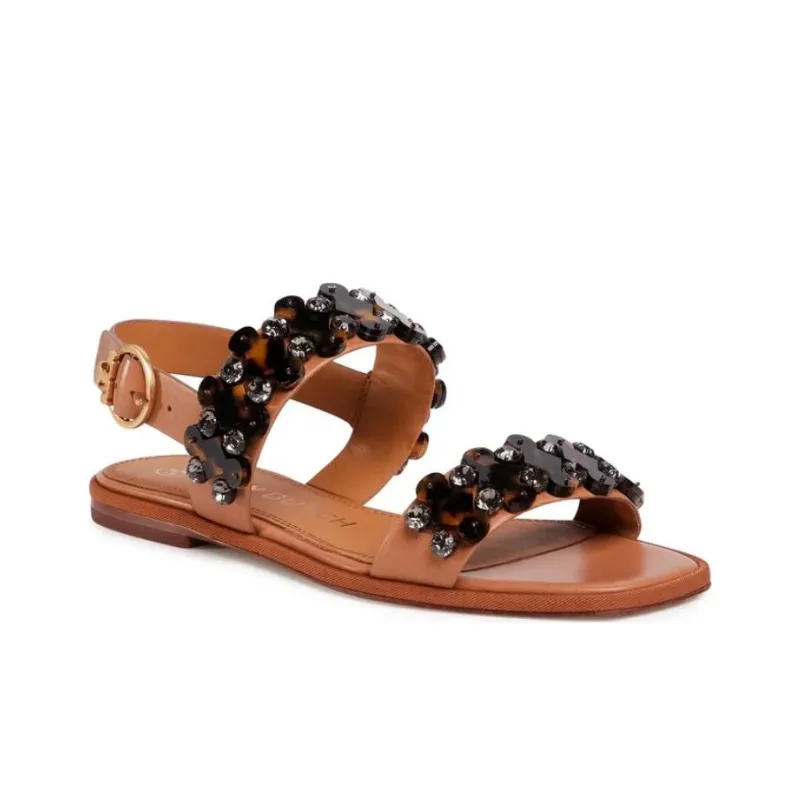TORY BURCH One Strap Sandals Women's Brown-1