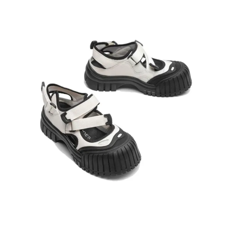TOOMANYSHOES Beach Sandals Women's Ecru-3