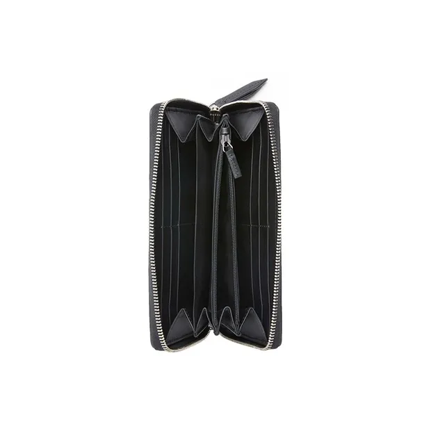 GUCCI Canvas With Leather Wallet Men's Black-3
