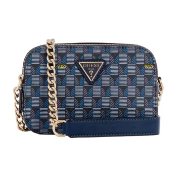 GUESS Artificial Leather Camera Crossbody Bag Women's Dark Blue