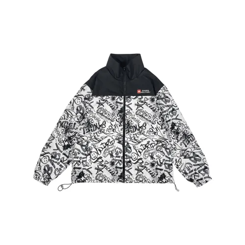 SWISS MILITARY Jackets Unisex Black/White