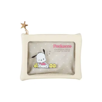 Sanrio PU Card Holder Wallet Women's Beige