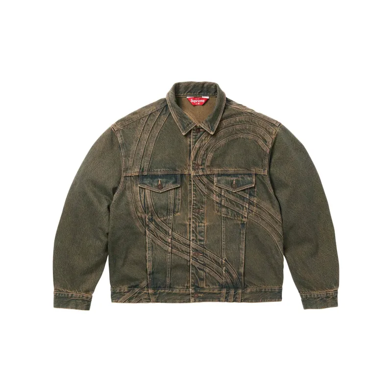 Supreme S Logo Denim Trucker Jacket - Cheap Rcj Jordan Outlet 