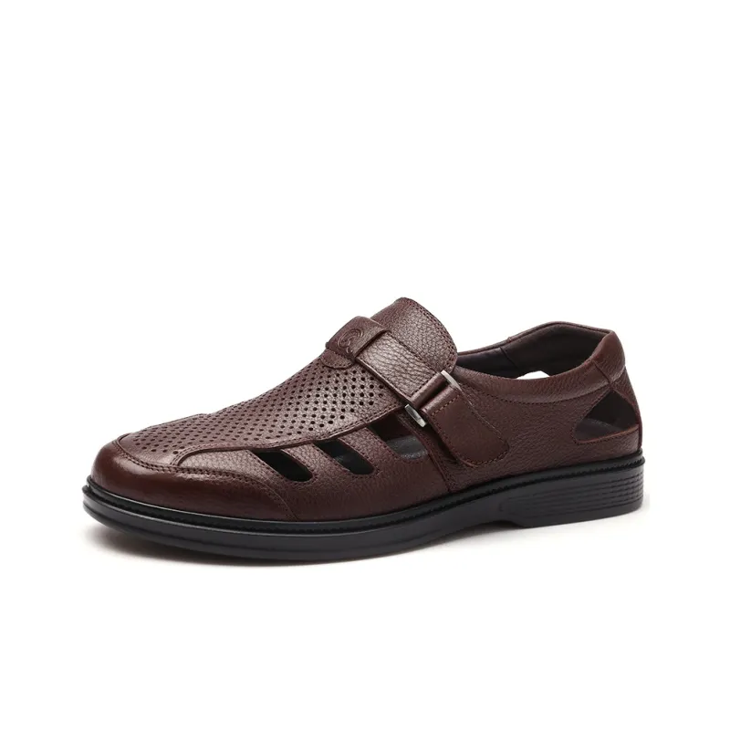 Strongman Men's Casual Shoes Men Low Top Black/Brown-6