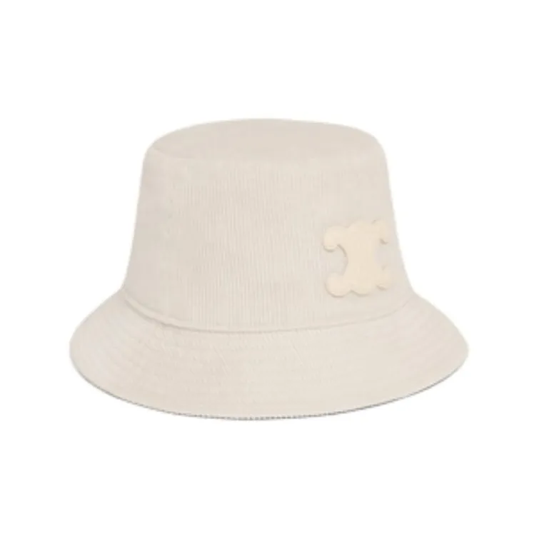 CELINE Triomphe Bucket Hat In Corduroy-1