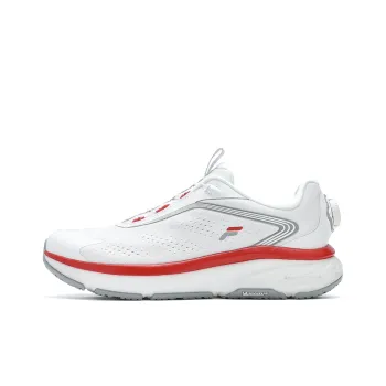 FILA BOA NUVOLE 2 Slip Resistant Breathable Low Top Running Shoes Men's Outstanding White