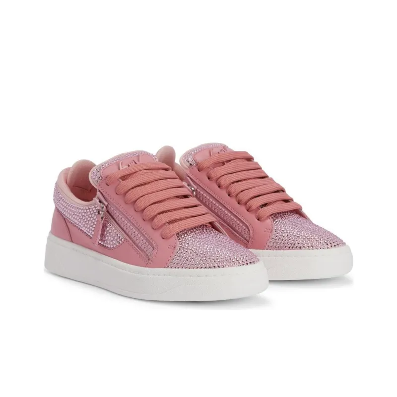 Giuseppe Zanotti Gz94 Embellished Leather Sneakers Women's-2
