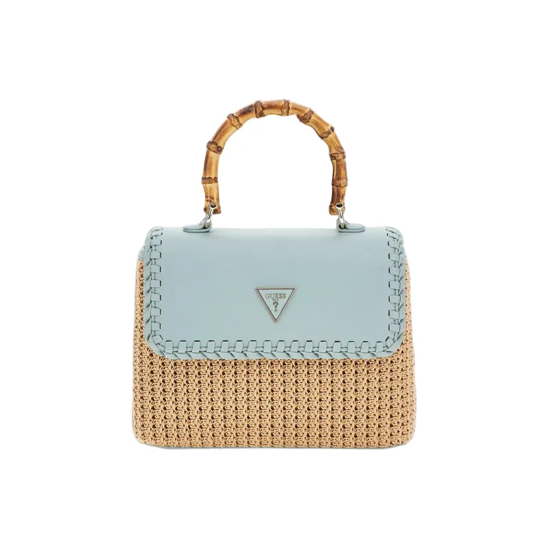 GUESS Artificial Leather Shoulder Bag Crossbody Bag Women's Light Blue-0