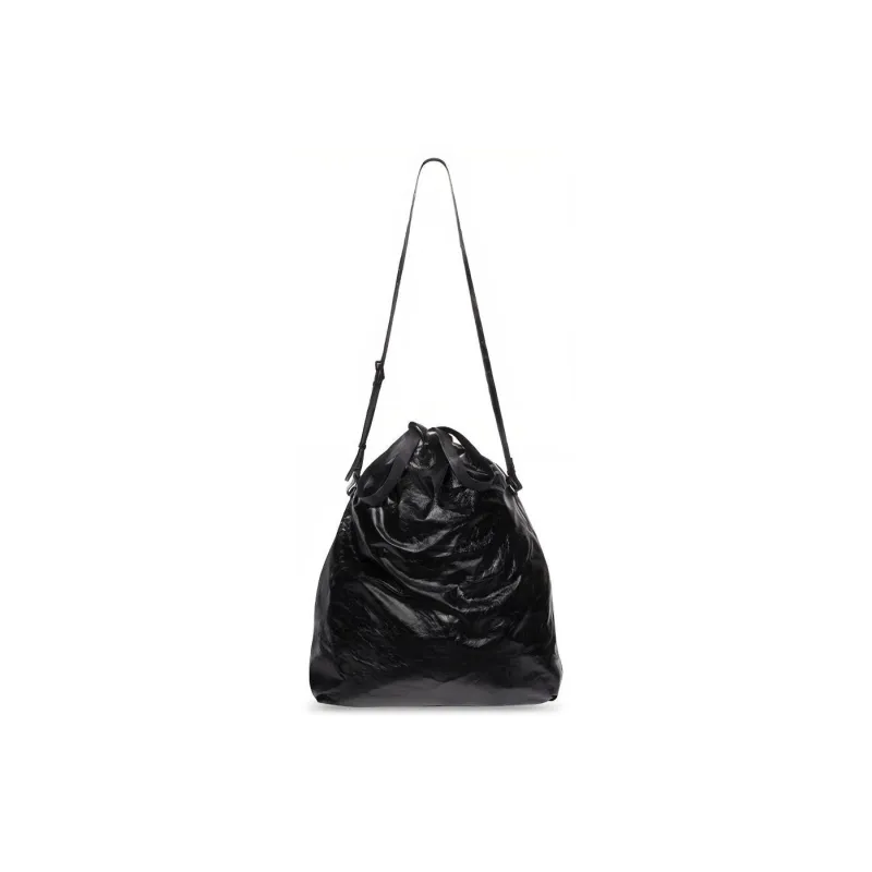 Balenciaga Trash Bag Large Pouch Black-4