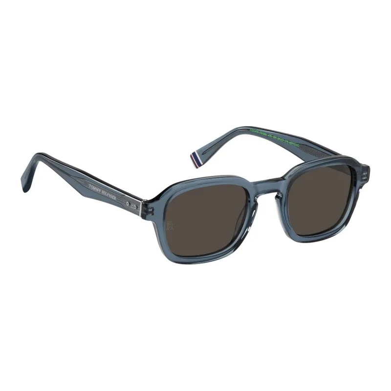 Tommy Hilfiger Acetate Rectangular Sunglasses Men's Blue-2