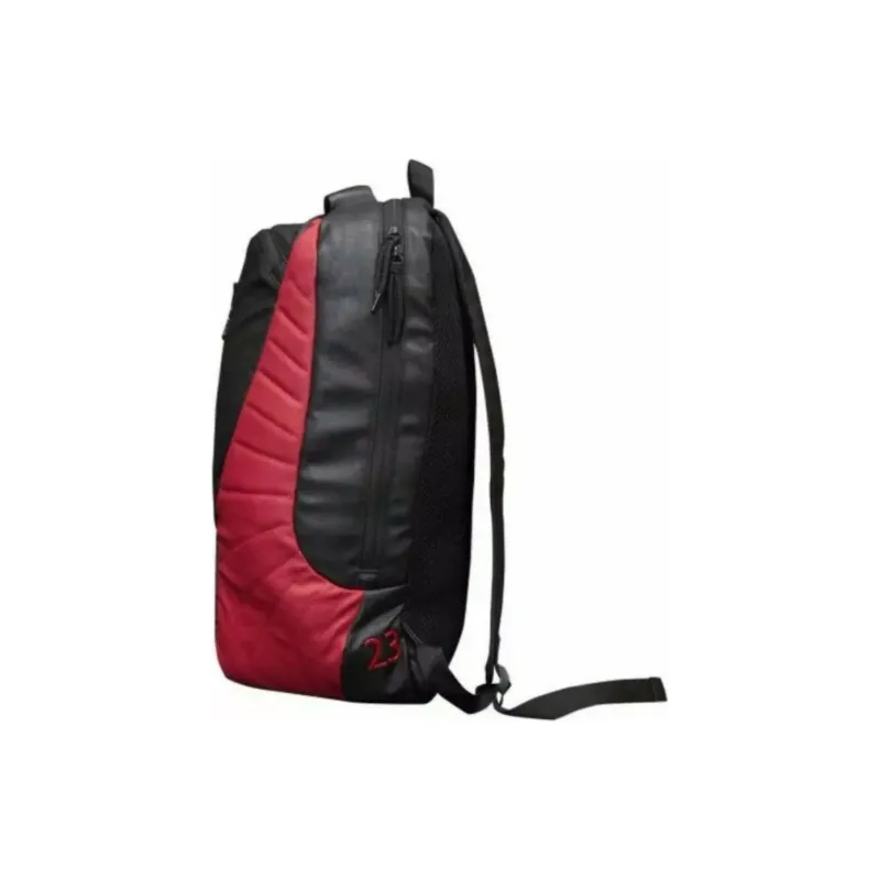 Jordan Polyurethane Basketball Bag Backpack Regular Unisex Black Red-3