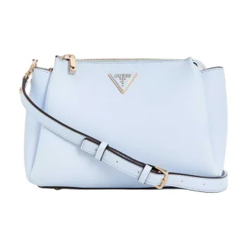GUESS Artificial Leather Shoulder Bag Crossbody Bag Small Size Light Blue