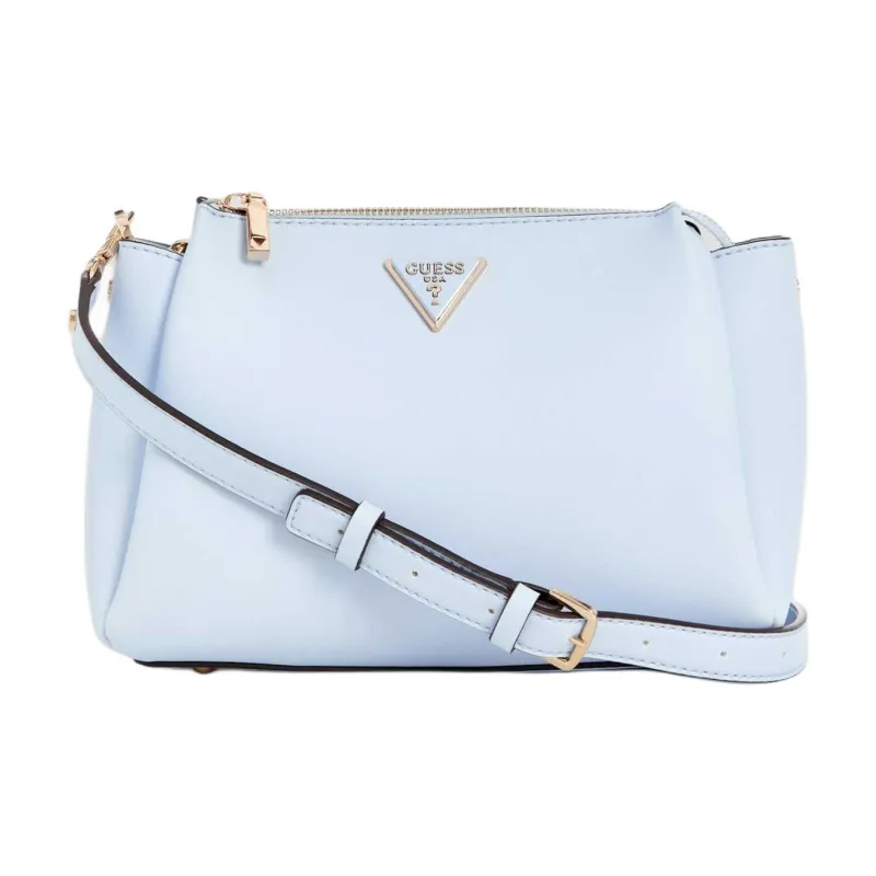 GUESS Artificial Leather Shoulder Bag Crossbody Bag Small Size Light Blue-0