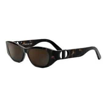 DIOR Oval Sunglasses Unisex Tortoiseshell