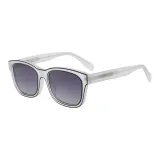 White Frame Dual Gray Lenses