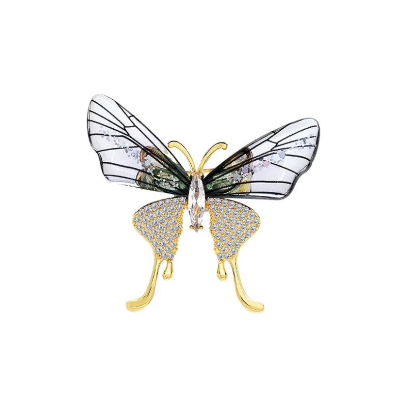 ROYALSASA Alloy Faux Crystal Brooches Women's-0