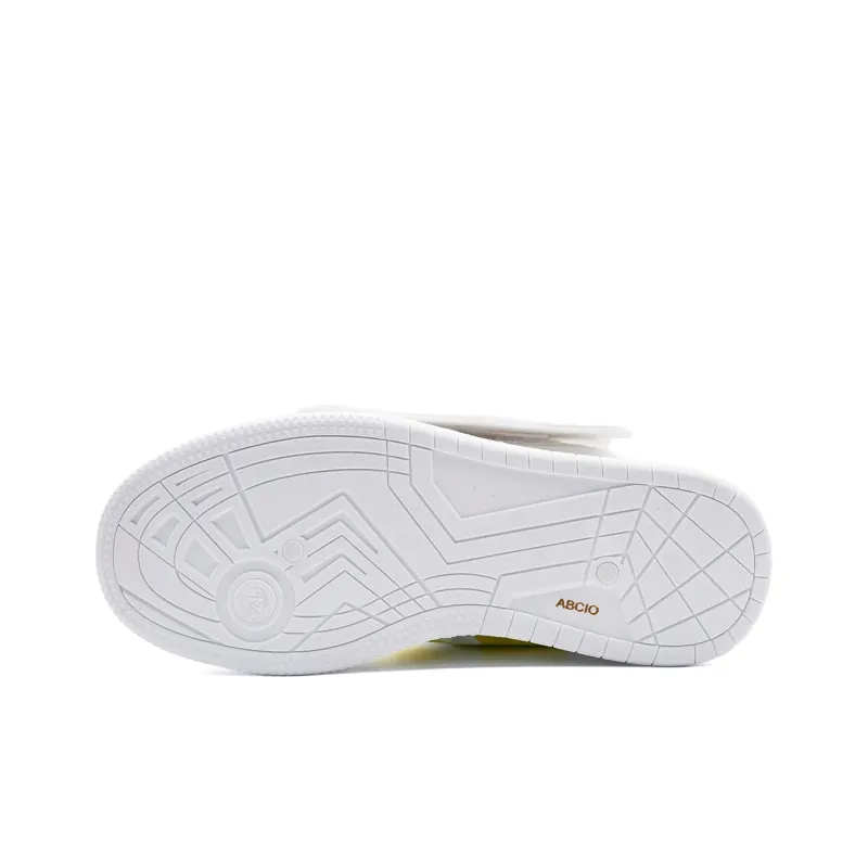 ABCIO Skateboard Shoes Women's Low Top White, Yellow-9