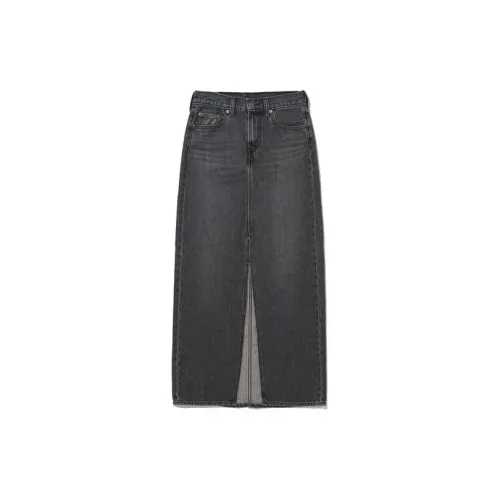 Levis Denim Long Skirts Women's Black