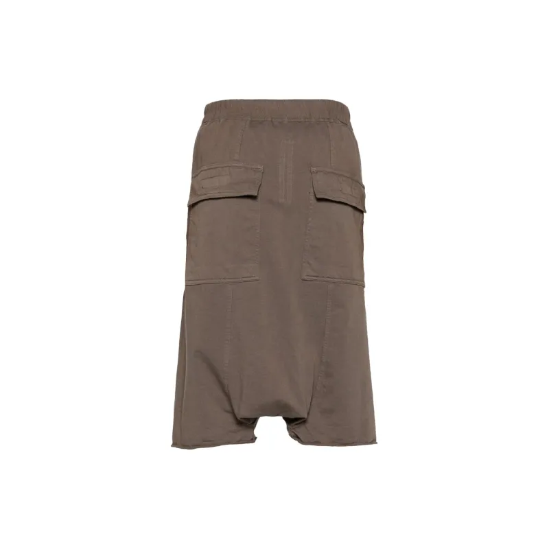 Rick Owens DRKSHDW Drop crotch Cotton Track Shorts-1