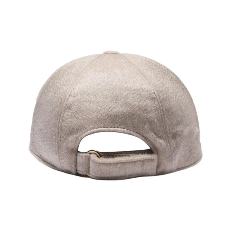 MaxMara Cashmere Baseball Caps Men's Umber-1