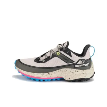 Columbia Montrail Cushioned Slip Resistant Low Top Trail Running Running Shoes Women's Gray Blue