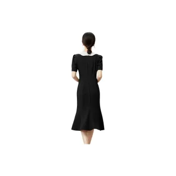 SENTUBILA Long Sleeved Dresses Women's Black & White
