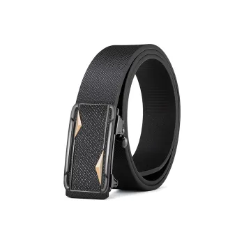 JEEP SPIRIT Cow Leather Automatic Buckle Belt Men's Width 3.3cm