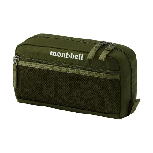 MONTBELL Nylon Toiletry Bag Small Size Unisex Khaki Green