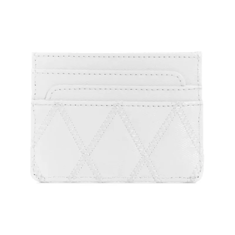 GUESS Artificial Leather Card Holder Unisex White-1