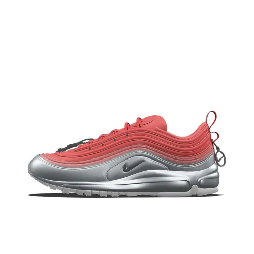 Nike Air Max 97 Casual Shoes Unisex Low-Top Gray Red