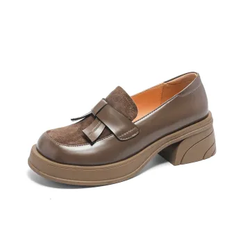 BAFFN Loafers 5cm Women's Coffee