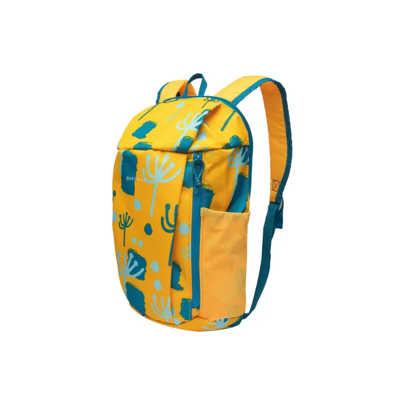 DECATHLON Polyester Hiking Bag Backpack Unisex Yellow With Fluorescent Bright Orange-1